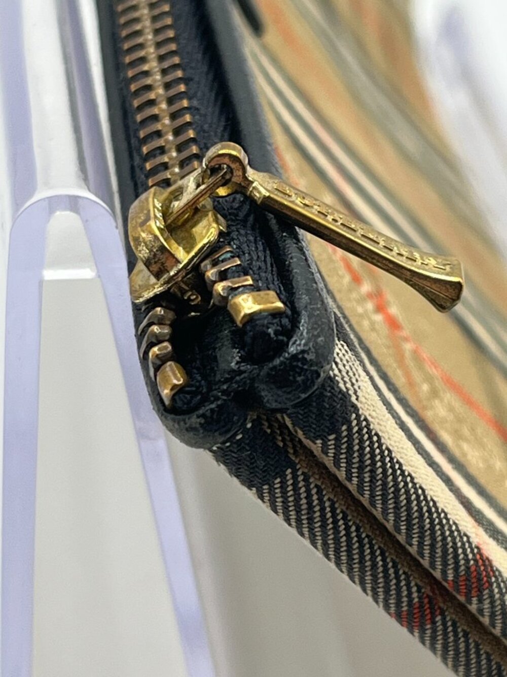 Burberry Haymarket Check Zippered Pouch - Picture 5 of 12